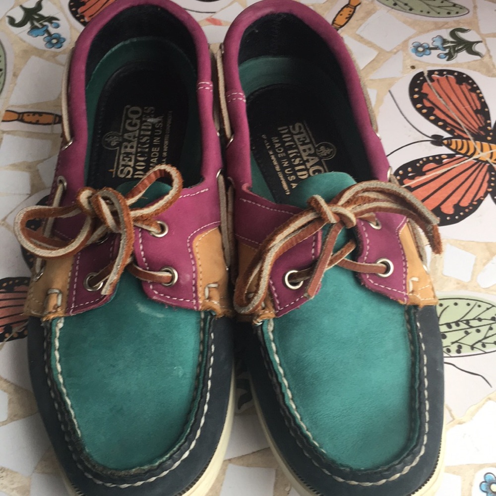 Sebago docksides leather loafers made in USA